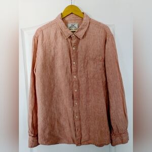Women's Casual Button-Up Blouse in Light Red
